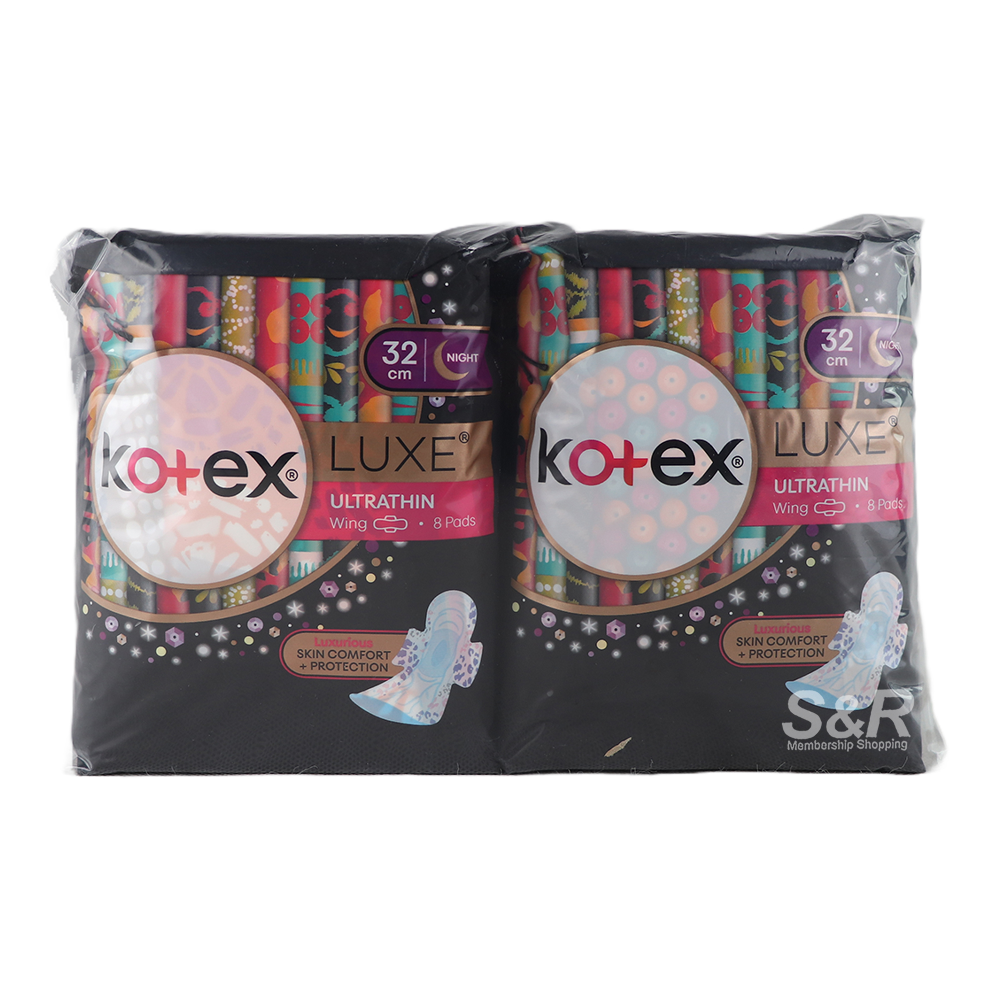 Kotex Luxe Ultrathin Wing 32cm Night 4packs x 8pads